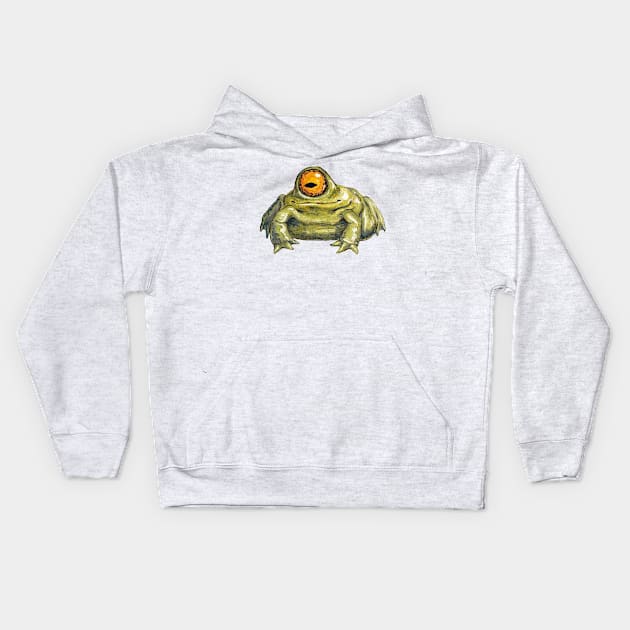 cyclops frog Kids Hoodie by zstith